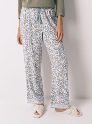 Pantalón Largo Viscosa Print Flores