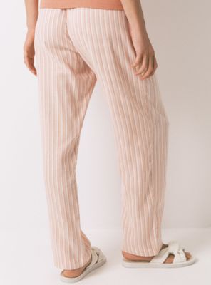 Imagen 2 del producto Pantalón Largo Franela Rayas Naranja