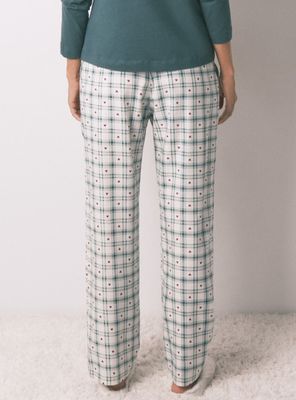 Imagen 2 del producto Pantalón Largo Franela Estampado Cuadros