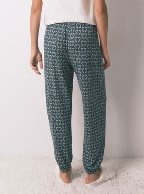 Imagen 2 del producto Pantalón Largo Punto Ante Estampado Corazones