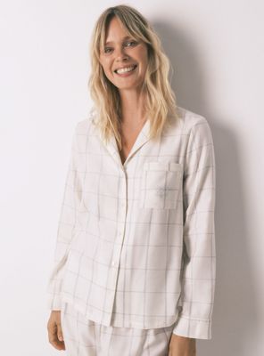 Imagen 2 del producto Pijama Camisero Franela Algodón Print Cuadros