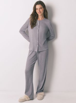 Pijama Largo Canalé Suave Brillo