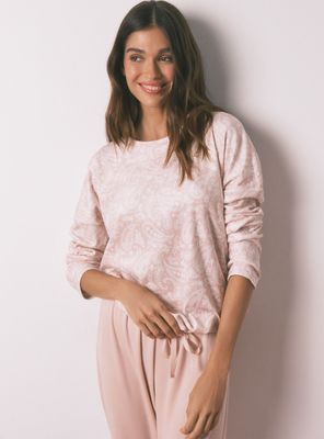 Imagen 2 del producto Pijama Largo Terciopelo Suave Brillo Color