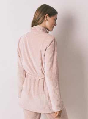 Imagen 2 del producto Bata Midi Tejido Polar Rosa