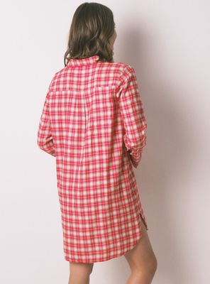 Imagen 2 del producto Camisón Corto Snoopy Algodón Estampado Cuadros