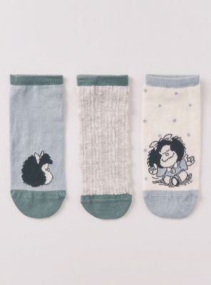 Pack 3 Calcetín Cortos Mafalda