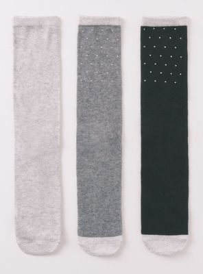 Imagen 2 del producto Pack 3 Calcetín Largo Algodón Mix Brillo