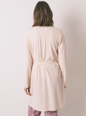 Imagen 2 del producto Bata Larga Canalé Rosa