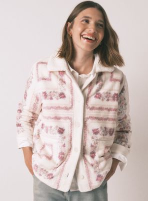 Bata Corta Polar Rosa