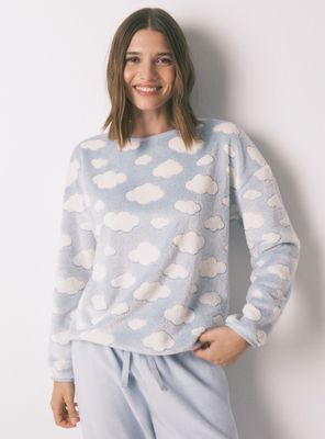 Imagen 2 del producto Pijama Largo Polar Mousse Nubes