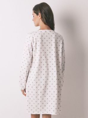 Imagen 2 del producto Camisón Manga Larga Algodón Flores