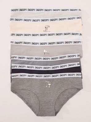 Pack 7 Calzón Anchas Algodón Multicolor Snoopy