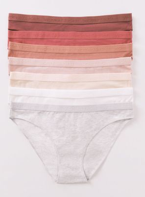 Pack 7 Colaless Algodón Estampado Blanco