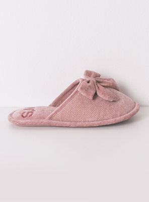 Imagen 1 del producto Pantuflas Cerradas Chenilla Rosa
