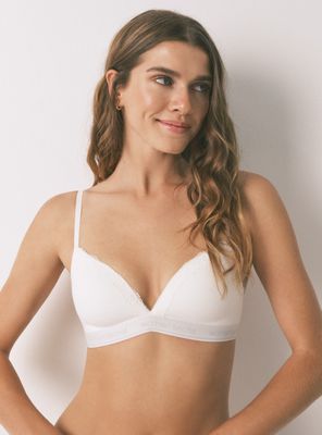 Sostén Triangular Charming Rib Algodón