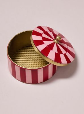 Imagen 2 del producto Caja Rayas Rosada 10x10x6 cm