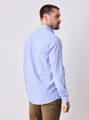 Imagen 2 del producto Camisa Manga Larga Vestir Poplin Cuadros