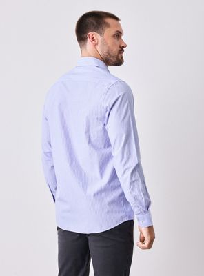 Imagen 2 del producto Camisa Manga Larga Vestir Poplin Rayas