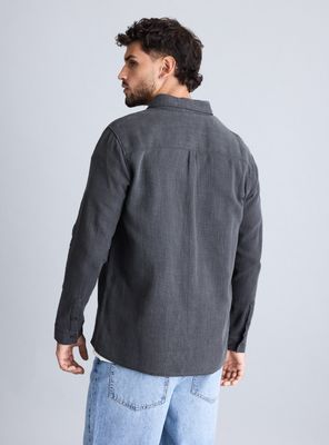 Imagen 2 del producto Camisa Manga Larga Tela Rustica Lavada