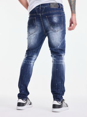 Imagen 2 del producto Jeans Skinny Lavado Contrastado Roturas y Manchas