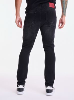 Imagen 2 del producto Jeans Tappered Fit con Roturas y Rasguños