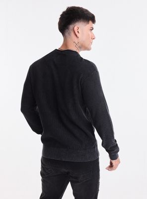 Imagen 2 del producto Sweater Punto Arroz Lavado Desgastado