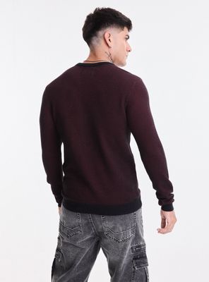 Imagen 2 del producto Sweater Punto Arroz Bicolor