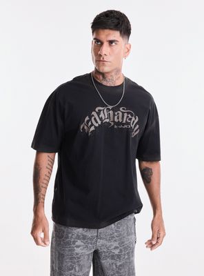 Imagen 1 del producto Polera Ed Hardy Estampado con Brillos y Spray en Costuras