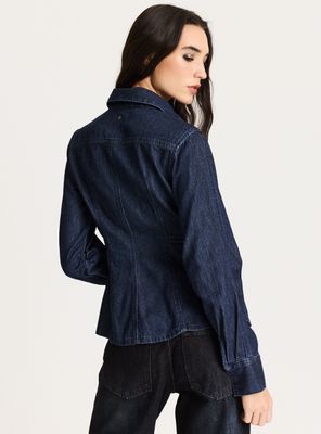 Imagen 2 del producto Blusa Camisa Denim Corbata