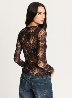 Imagen 2 del producto Polera Transparente Animal Print