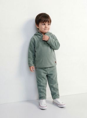 Imagen 2 del producto Buzo Liso con Medio Cierre Niño