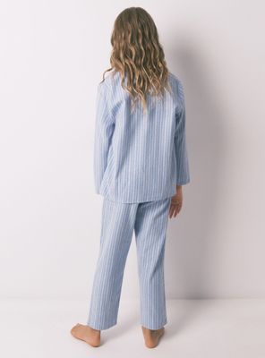 Imagen 2 del producto Pijama Infantil Camisero Rayas Algodón