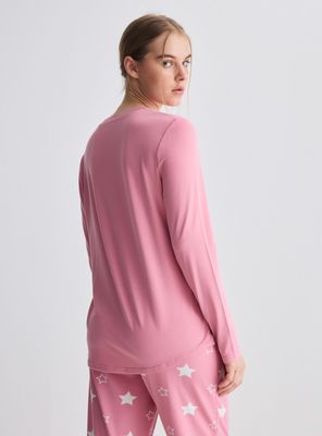 Imagen 2 del producto Pijama Largo Estampado Tacto Peach