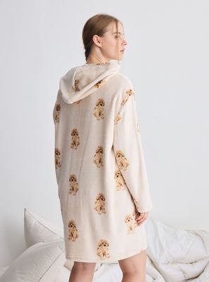 Imagen 2 del producto Bata Polerón Coral Fleece Estampado