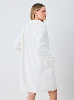 Imagen 2 del producto Bata Coral Fleece Emboss con Cierre Detantero