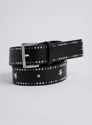 Imagen 1 del producto Cinturón Detalle Mini Tachas Cuero Sintético