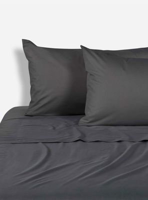 Sábanas 2 Plazas 180 Hilos Lisa Charcoal