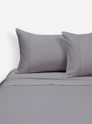 Sábana 2 Plazas 300 Hilos Lisa Plata