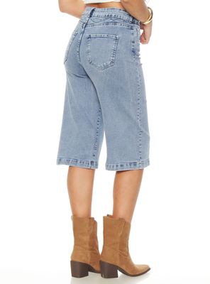 Imagen 2 del producto Short Bermuda Denim Tiro Alto Pretina