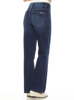 Imagen 2 del producto Jeans Recto con Tiro Alto Bootcut Botón