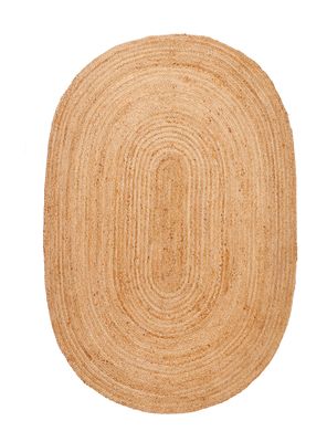 Alfombra Yute Natural Oval 160x210 cm