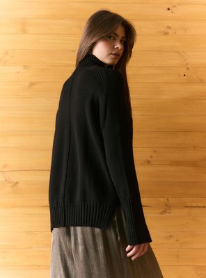 Imagen 2 del producto Sweater Cuello Alto y Puños con Pasadedo