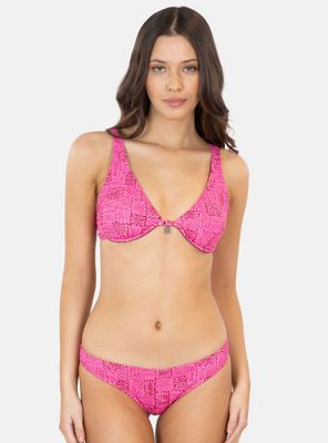 Bikini Full Print Amarras Tira Ajustable 2 Piezas