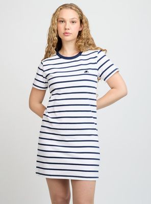 Vestido Print Líneas Luna