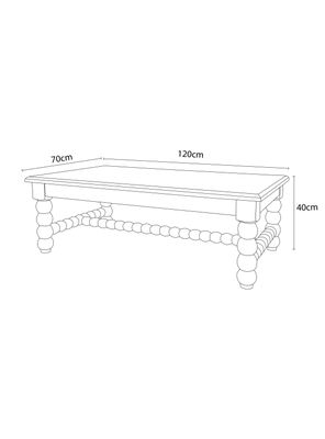 Imagen 2 del producto Mesa de Centro Ecléctica 120x70x40 cm