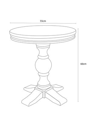 Imagen 2 del producto Mesa Lateral Normandía 55x60 cm