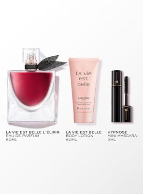 Imagen 2 del producto Set Perfume La Vie Est Belle  L'Elixir EDP 50ml + Body Lotion 50ml + Mini Hypnôse Drama 2ml