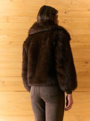 Imagen 2 del producto Chaqueta Recta de Piel Sintética