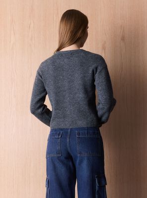 Imagen 2 del producto Sweater Cárdigan Básico Cuello Redondo