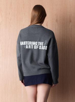 Imagen 2 del producto Sweater con Diseño en Espalda y Cuello Redondo